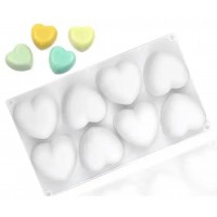 силіконова форма серця 6х6 см