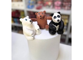 Набір тваринок з мастики Набір тваринок з мастики