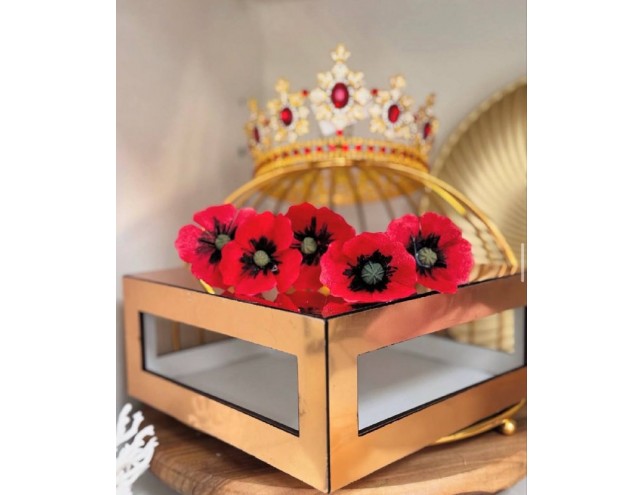 Квіти вафельні, маки 