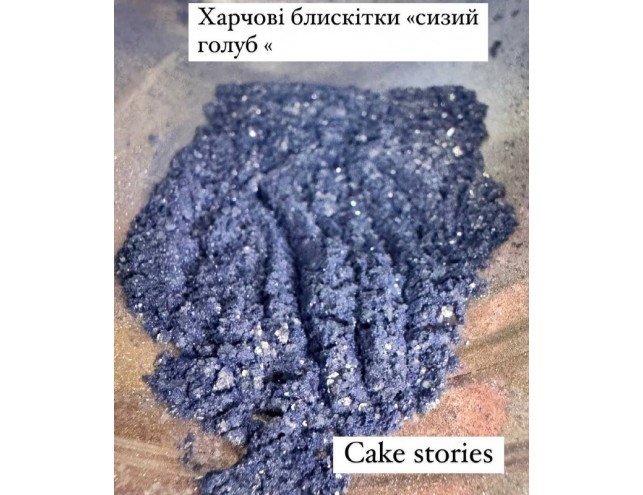 Харчові блискітки (глтер, який не хрустить на зубах)