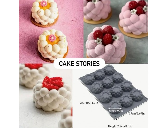 Силіконова форма для євродесертів 