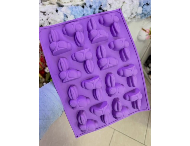 Силіконова форма "зайці"