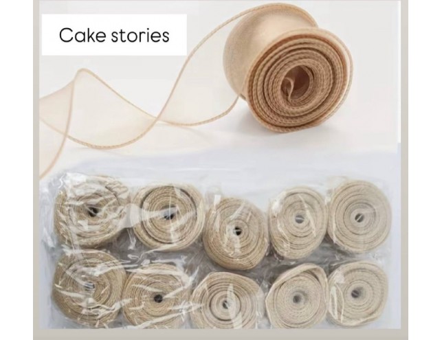 Стрічка органза, ширина - 4 см.