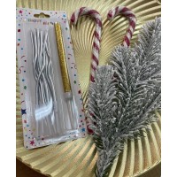 Свічки "Прямі в асортименті", 6шт.