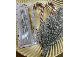 Свічки "Прямі в асортименті", 6шт.