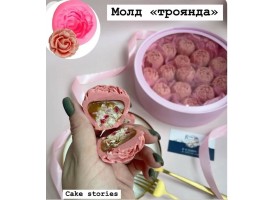 Молд "троянда відкрита"