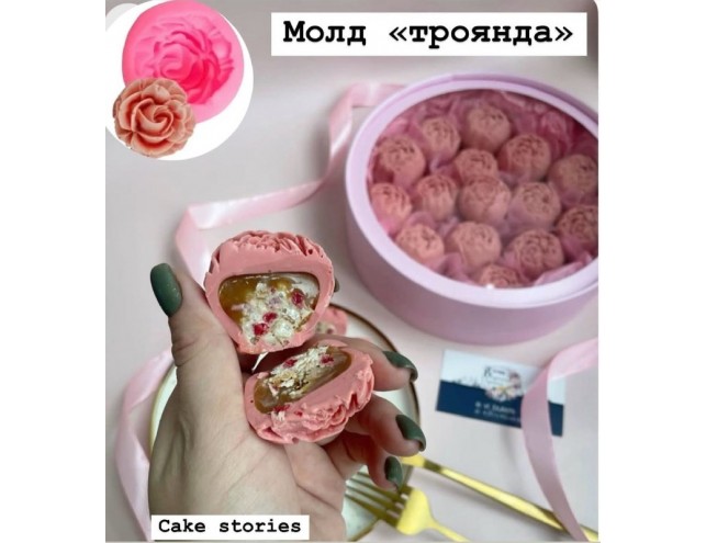 Молд "троянда відкрита"