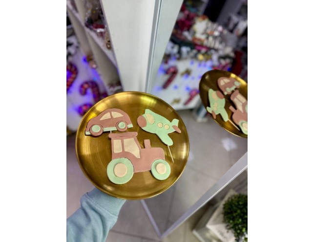 Топпери з мастики "транспорт"