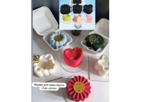 Силіконова форма для євродисертів, розмір для бенто 12,3х7см.