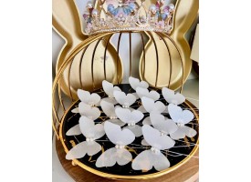 Метелики білі, одинарні, вафельні, 10шт. Метелики білі, одинарні, вафельні, 10шт.