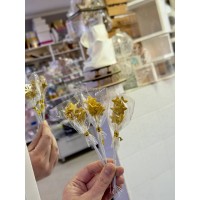 Набір зірочок з мастики на проволці, 7 шт.