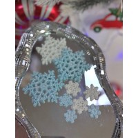 Сніжинки з мастики Сніжинки з мастики