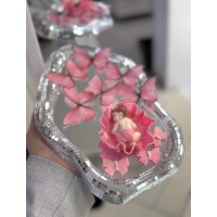 Набір "малюк на квітці + метелики"