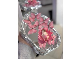 Набір "малюк на квітці + метелики" Набір "малюк на квітці + метелики"