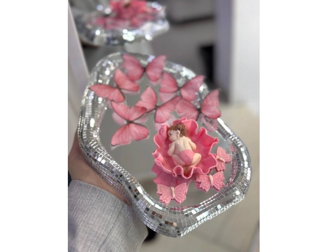 Набір "малюк на квітці + метелики"