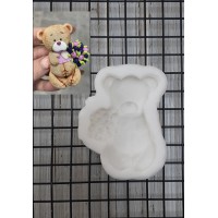 Молд "Ведмедик з букетом" Молд "Ведмедик з букетом"