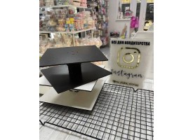 Ярусні конструкції для тортика "куб" , 2 яруса у білому кольорі Ярусні конструкції для тортика "куб" , 2 яруса у білому кольорі