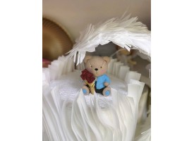 Шоколадне ведмежа з трояндами Шоколадне ведмежа з трояндами