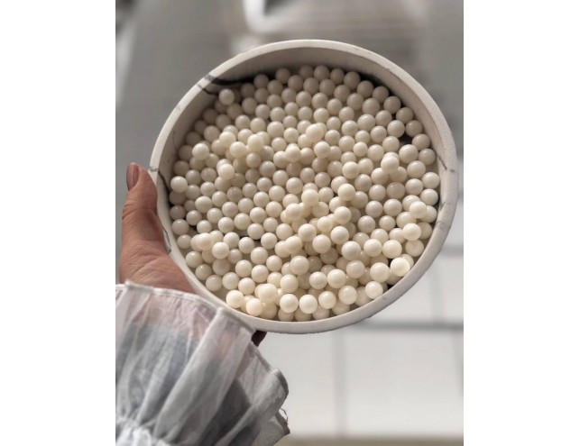 Кульки цукрові білі перламутрові