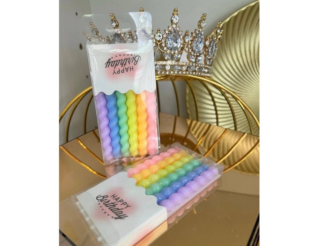 Свічки спіральні 8см.