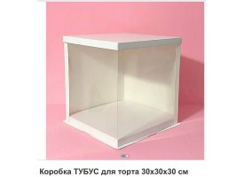 Упаковка акваріум квадрат з картонною кришкою 