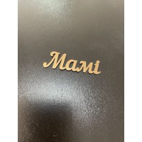 Топпер дзеркальний, золото, "мамі" 6см