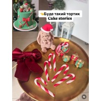 Декор на новорічний тортик Декор на новорічний тортик
