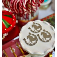 Акриловий топпер "підкова з конем"