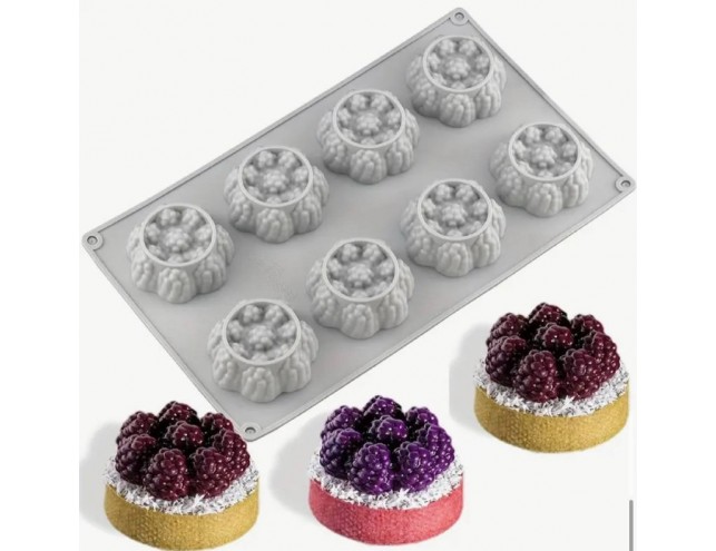 Силіконова форма для євродесертів "Малина для десертів"