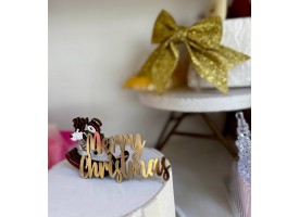 Топпер "Merry Christmas", 10см.