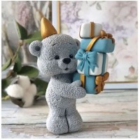 3д молд ,,Ведмедик з подарунками,,