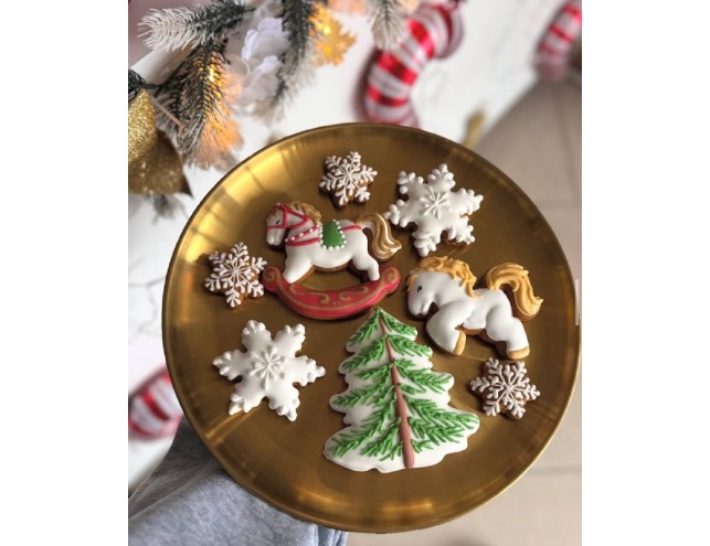 Пряник новорічний (сніжинка мала 3 шт.)