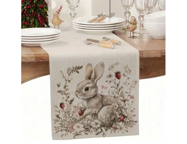 Скатертина лляна, 35х185см.