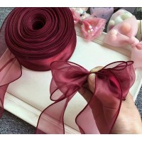 Стрічка органза, ширина стрічки - 4 см.