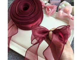 Стрічка органза, ширина стрічки - 4 см. Стрічка органза, ширина стрічки - 4 см.