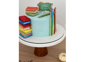 Декор на тортик до Дня вчителя Декор на тортик до Дня вчителя