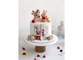 Декор для торта "Ведмедик, зайчик, оленя" Декор для торта "Ведмедик, зайчик, оленя"