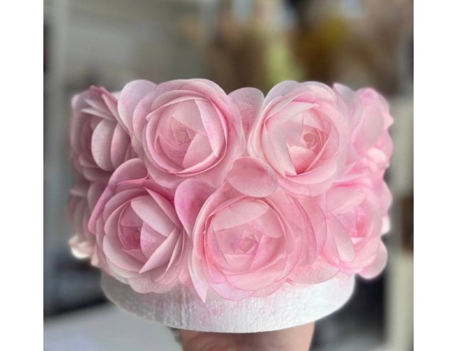 Готовий корпус на тортик з трояндами 