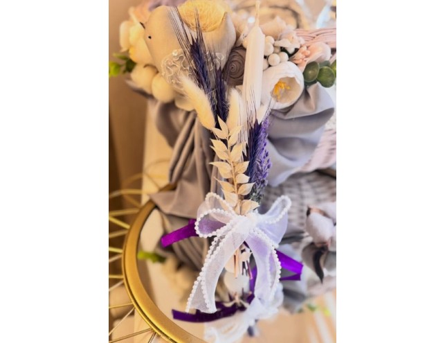 Свічка "Лавандове ннатхнення", ручної роботи