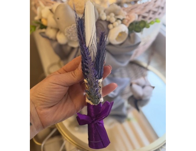 Свічка Лавандова "мінімалістична"