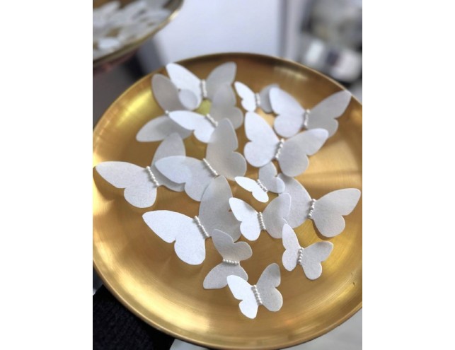 Метелики з перлинками