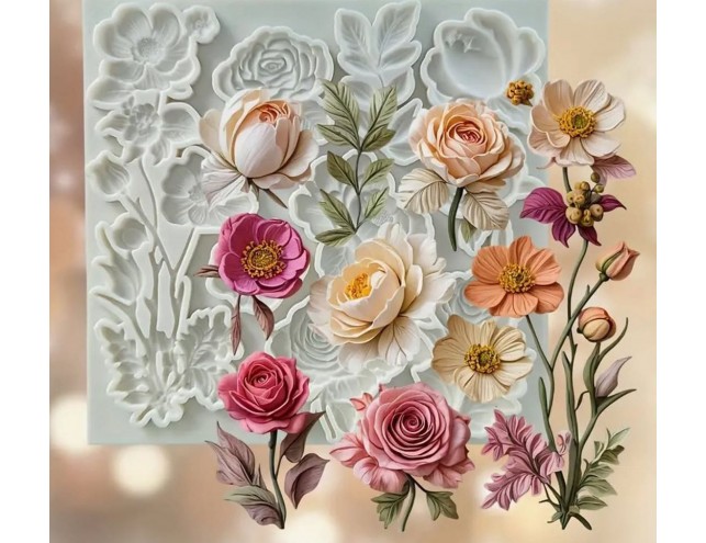 Молд текстурний "квіти"