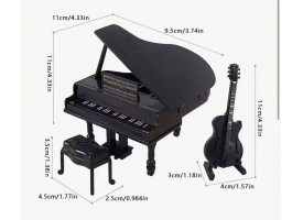 Набір мініатюрного піаніно, гітари  та стільця