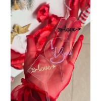 Акриловий топпер "Love", 6см.