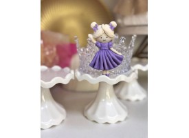 Шоколадний декор "дівчинка що тримає кулі" Шоколадний декор "дівчинка що тримає кулі"