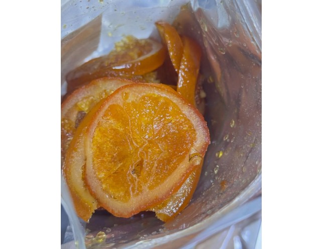 Зацукровані дольки апельсину, 100грам.