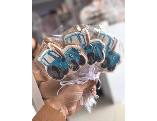 Пряник "Синій трактор"