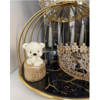 Ведмедик шоколадний у кошику"