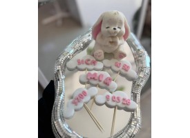 Набір "зайчик+метелик на хмаринках"