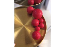 Сфери шоколадні, червоні, 9шт. Сфери шоколадні, червоні, 9шт.